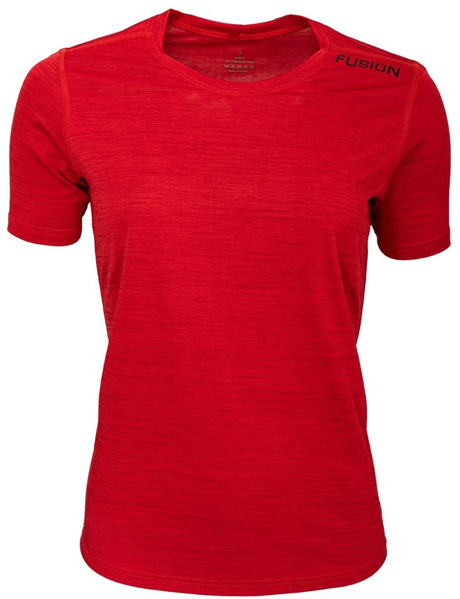 Running & Hiking Fusion Running Shirts | Fusion Womens C3 T-Shirt Red