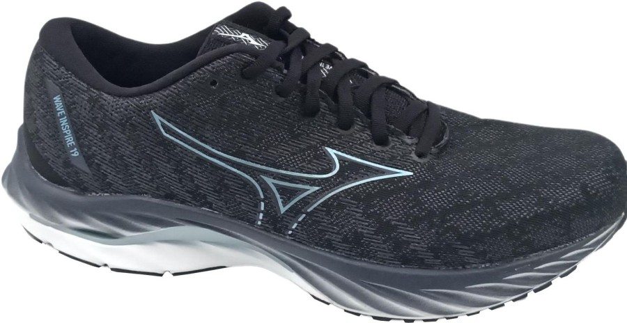 Running & Hiking Mizuno Runningshoes | Mizuno Wave Inspire 19 Black/Grey/White