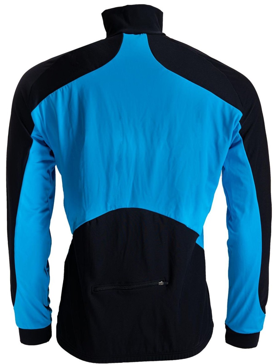 Cycling & Triathlon Hunter Cycling Apparel Men | Hunter Windtex Jacket Blue Black