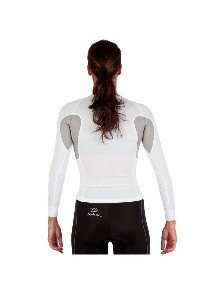 Thermal- & Underwear Spiuk Thermal Undershirts | Spiuk Xp Long Sleeve Women White