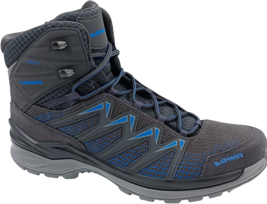 Running & Hiking Lowa Outdoor Walking & Hiking Shoes | Lowa Innox Pro Gtx Mid Anthracite/Blue