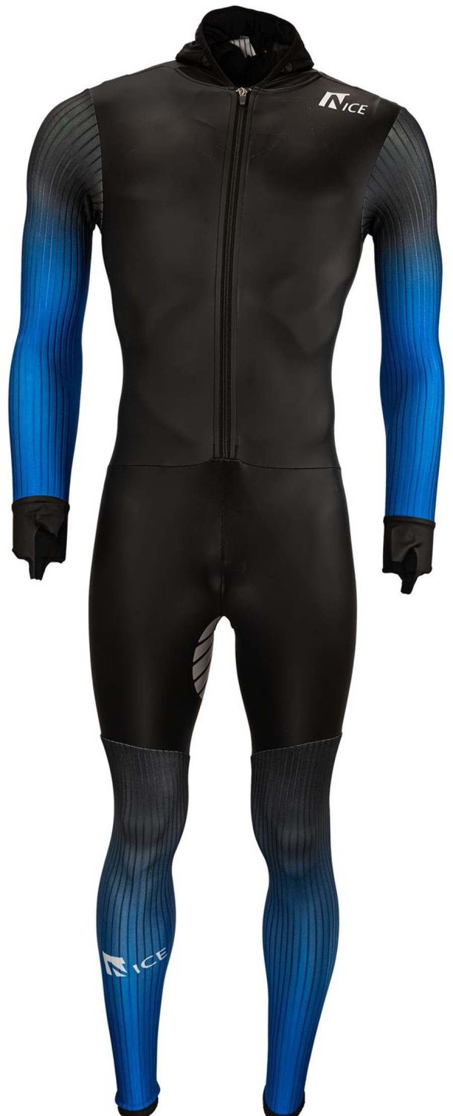 Skating Nice Ice Skate Apparel | Nice Rubber Speed Suit 2.0 Black/Blue