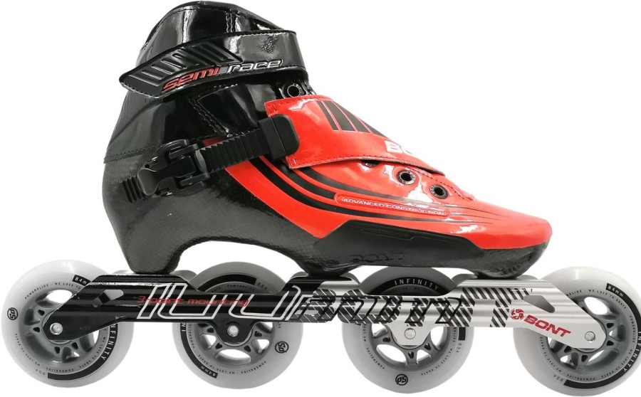 Skating Bont Inline Skates | Bont Semi Race Red 3Pt 84