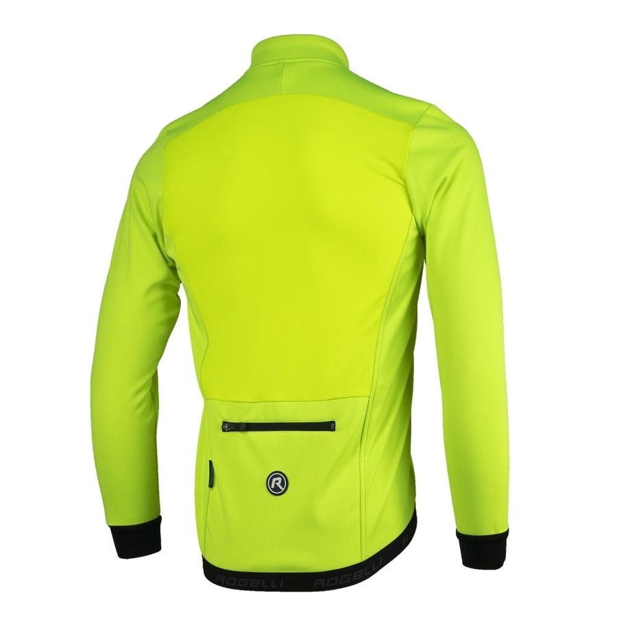 Cycling & Triathlon Rogelli Cycling Apparel Men | Rogelli Pesaro2.0 Winterjacket Fluo Yellow